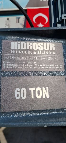 HİDROSUR 60 TON MOTORLU HİDROLİK PRES