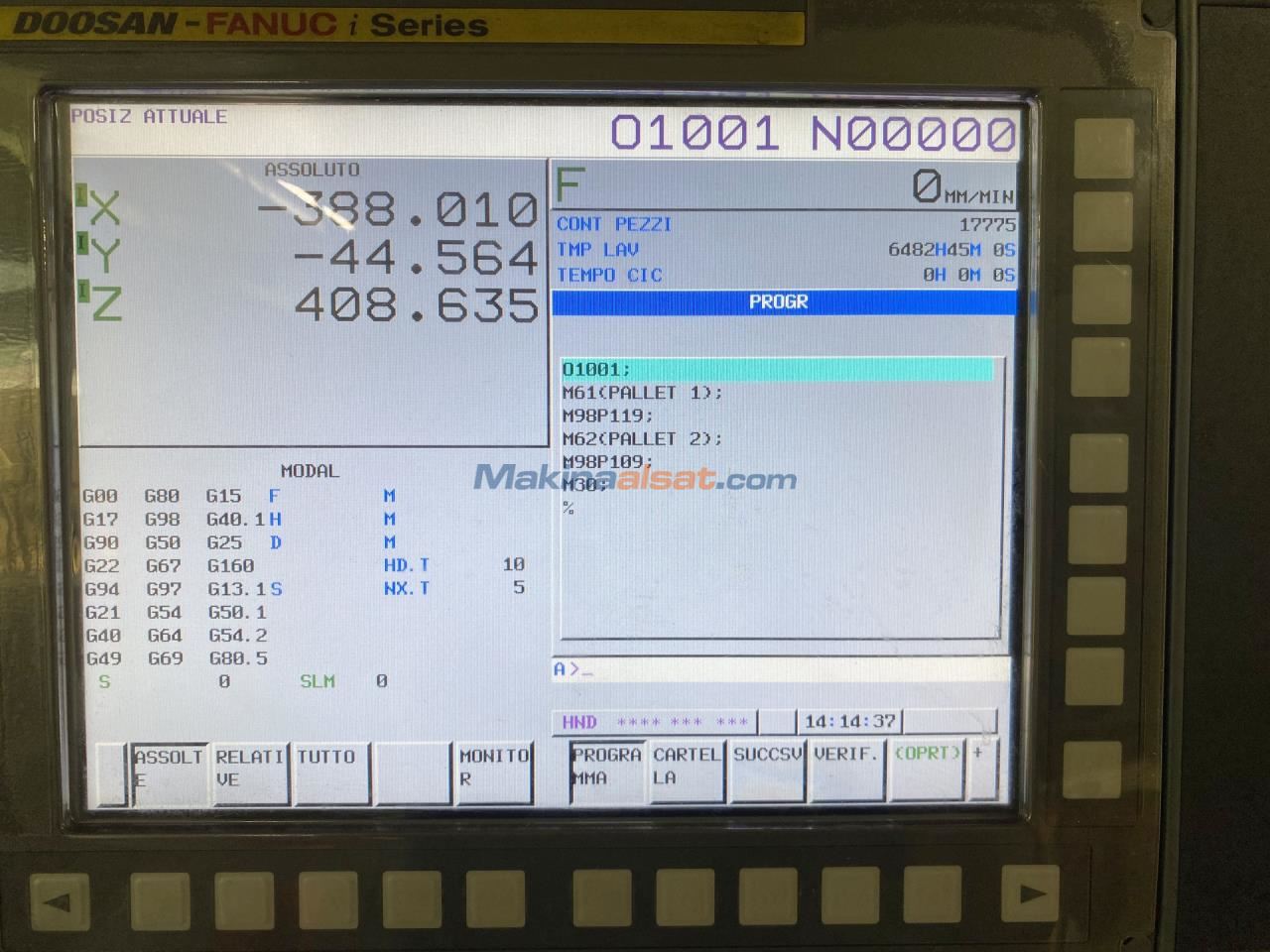 DOOSAN VC 430 CNC Dik İşlem