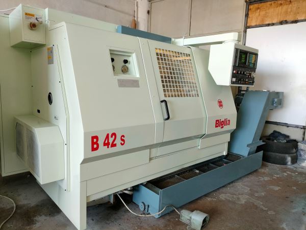 Biglia B 42S Çift Spindle Çift Taret CNC Torna