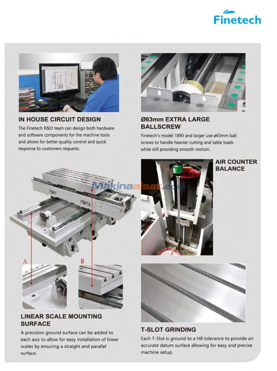 FINETECH SMV 1370 H3L CNC Dik İşlem