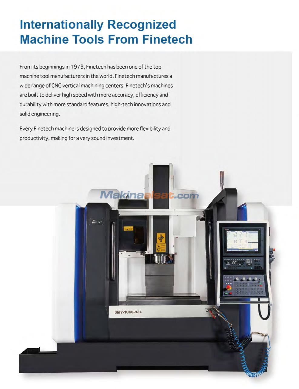 FINETECH SMV 1370 H3L CNC Dik İşlem