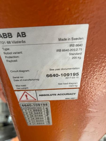 ABB IRB 6640 ROBOT