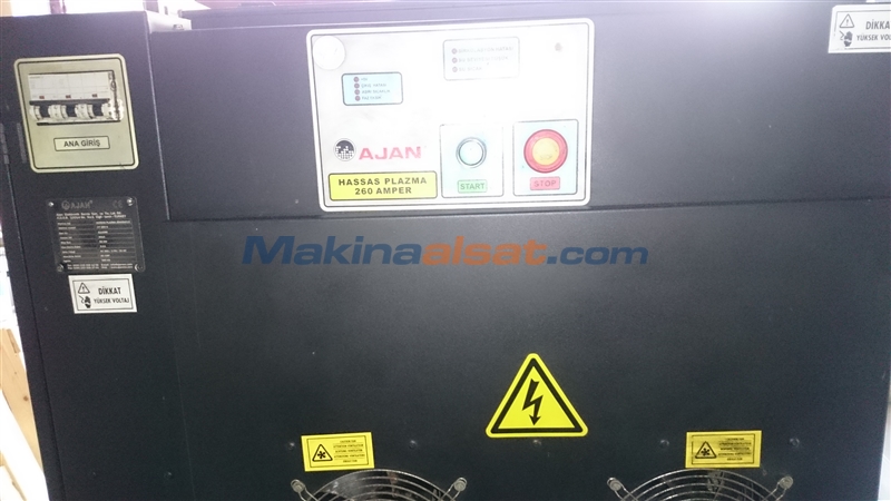 AJAN CNC 260 AMP. 3000X12000 QXY OKSİJEN+BORU KESME